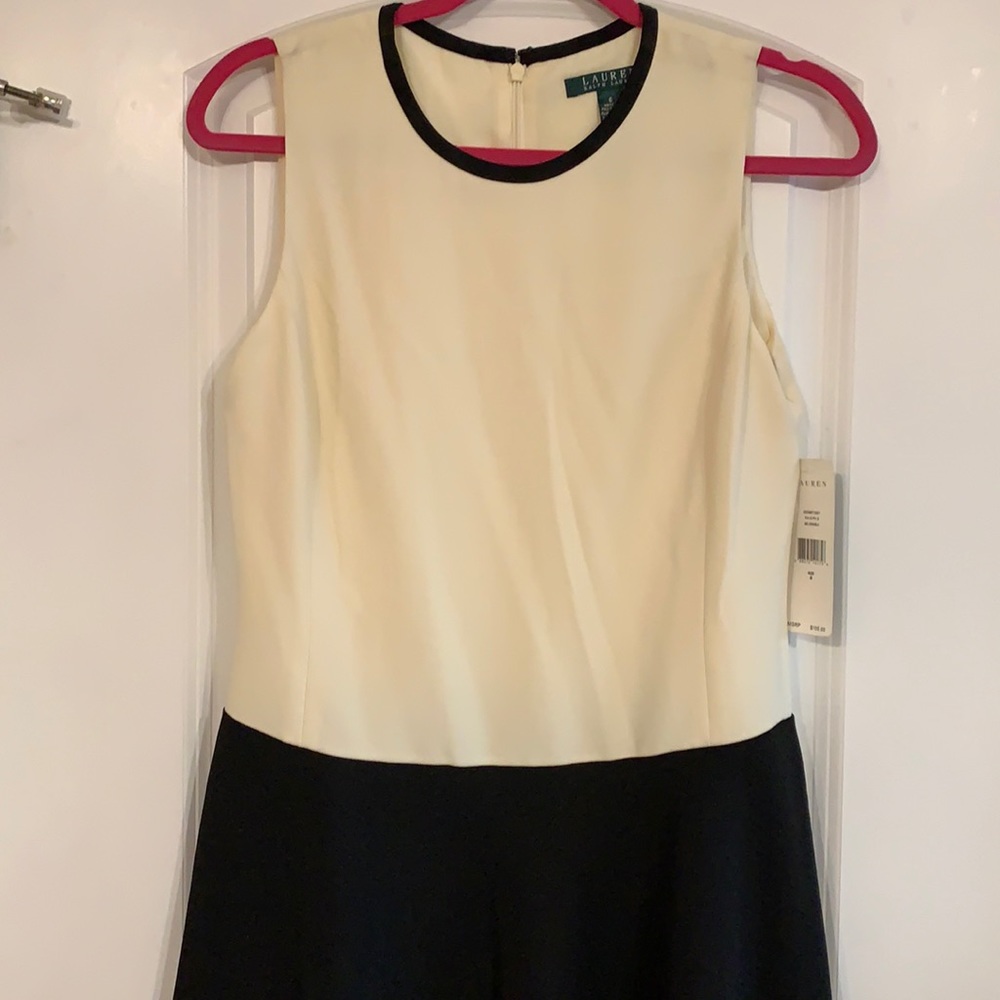 Ivory and black Ralph Lauren dress